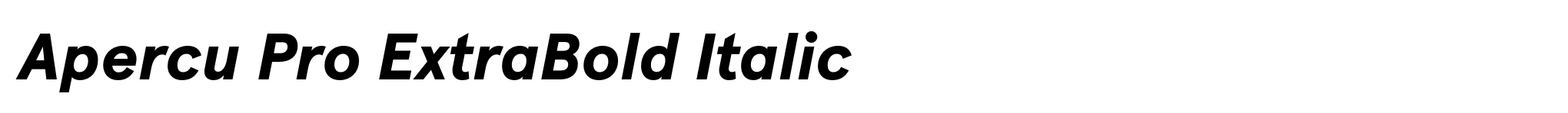 Apercu Pro ExtraBold Italic image